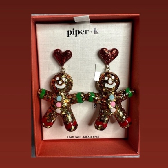 NWT ⚜️♥️⚜️ Piper K Christmas Balloon Sparkle
Gingerbread Cookie Earrings - Picture 5 of 5